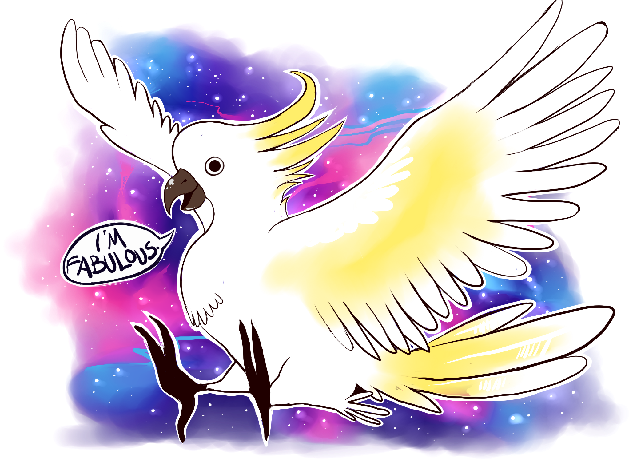 Oc Parrot Drawing (2200x1700), Png Download