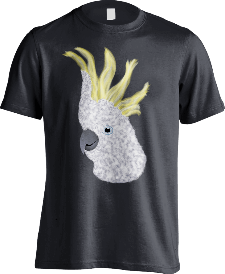 Sulphur Crested Cockatoo Parrot Dark Heather Men's - Obey Big Boss Metal Gear Solid Mens (730x890), Png Download