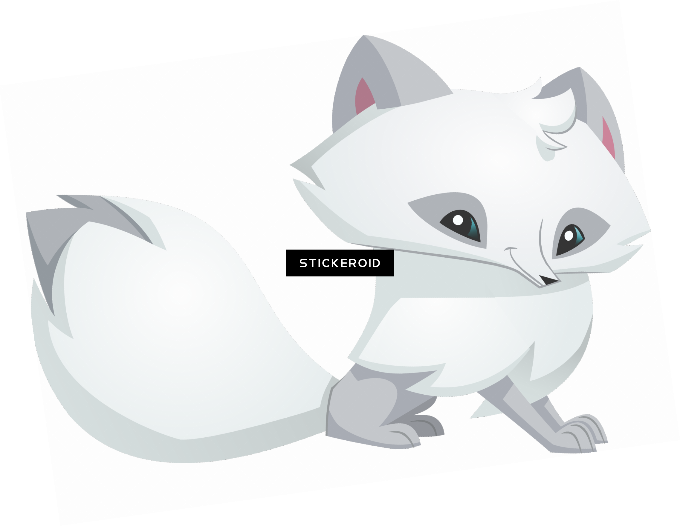 Arctic Fox Animals - Arctic Fox On Aj (2275x1762), Png Download