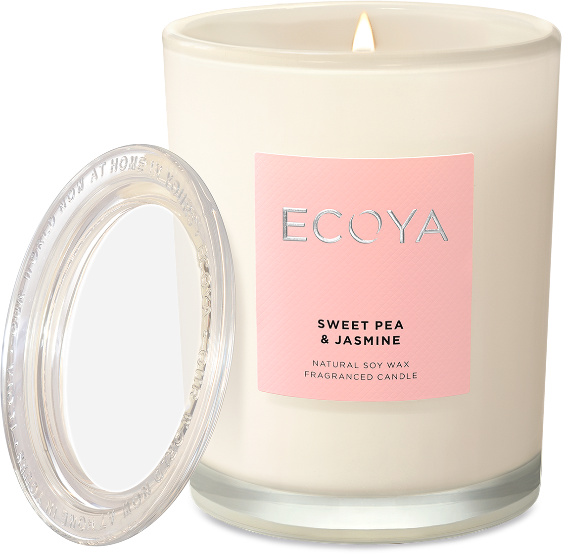 Download Ecoya Metro Jar Candle Lotus Flower PNG Image with No