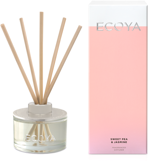 Ecoya Sweet Pea & Jasmine Mini Reed Diffuser 50ml (750x750), Png Download