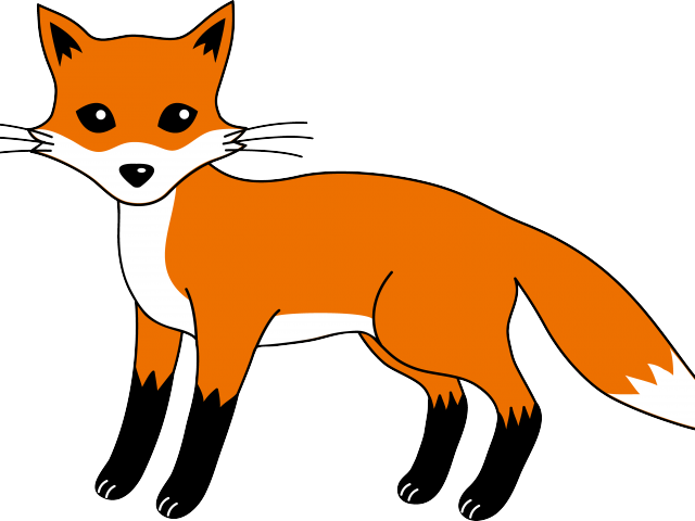Arctic Fox Clipart Simple Cartoon - Fox Vulpes Vulpes Mugs (640x480), Png Download
