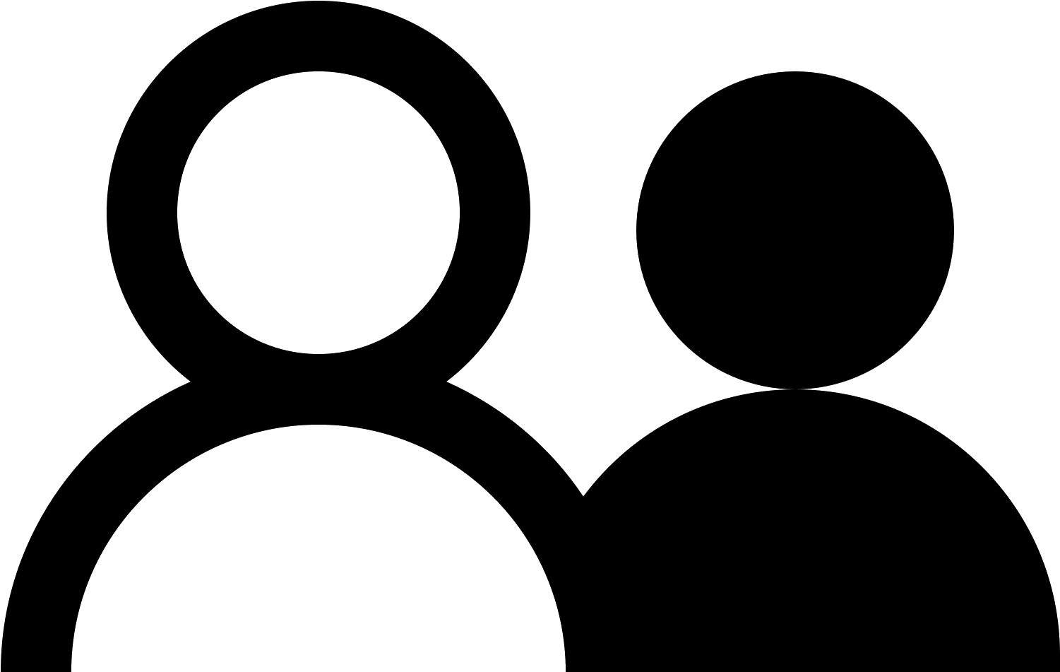 The Icon Shows Two Human-like Silhouettes From The - Selected Icon (1600x1600), Png Download