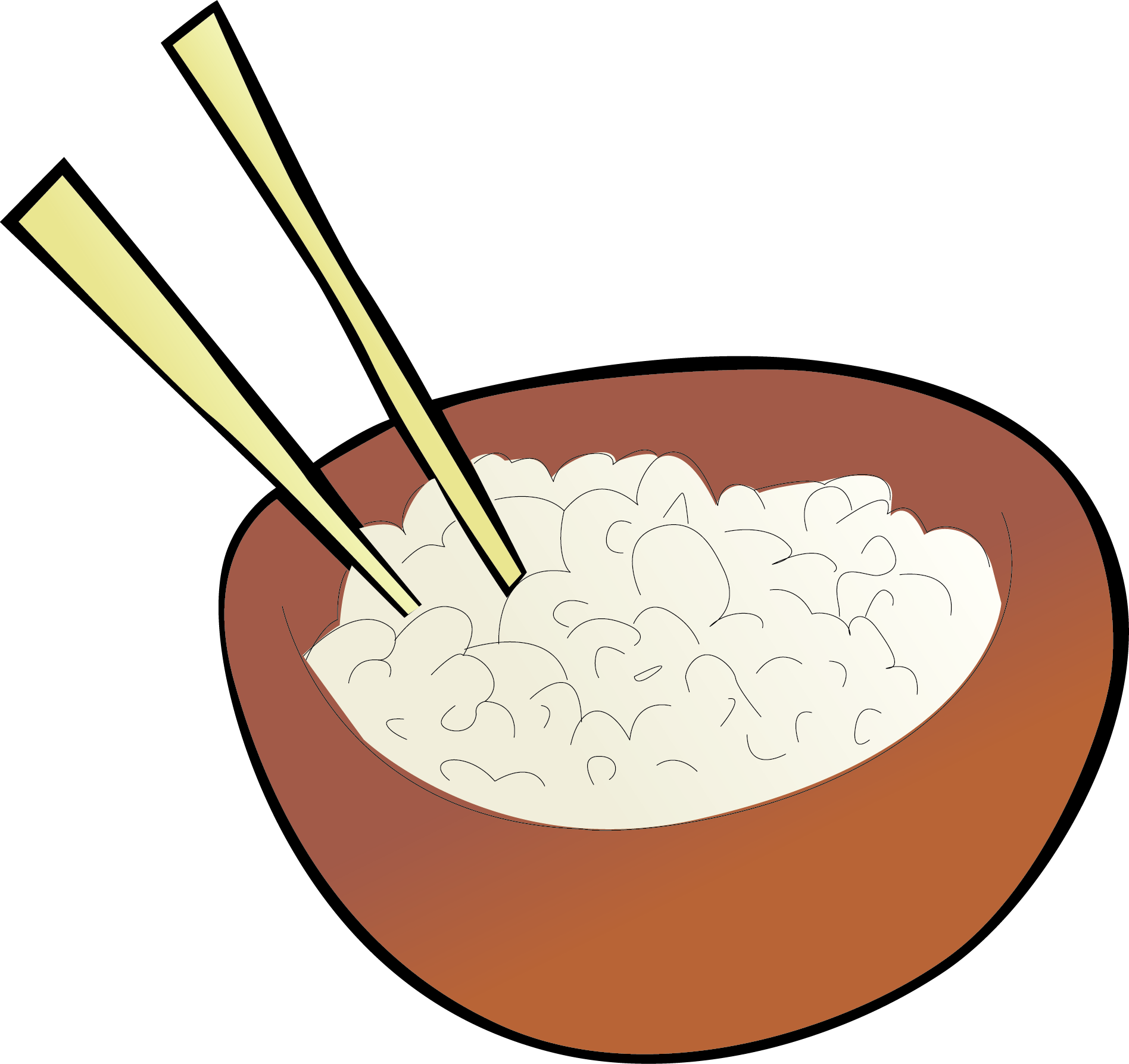 Fried Rice Cazuela Chinese Cuisine Clip Art - Rice Bowl Transparent (1896x1786), Png Download