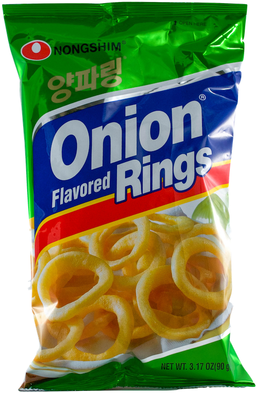 Nong Shim Onion Rings - Nong Shim Onion Flavored Rings - 1.76 Oz Bag (900x900), Png Download