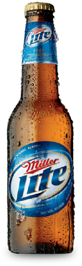 3 - - Miller Lite Beer - 12 Fl Oz Bottle (345x910), Png Download