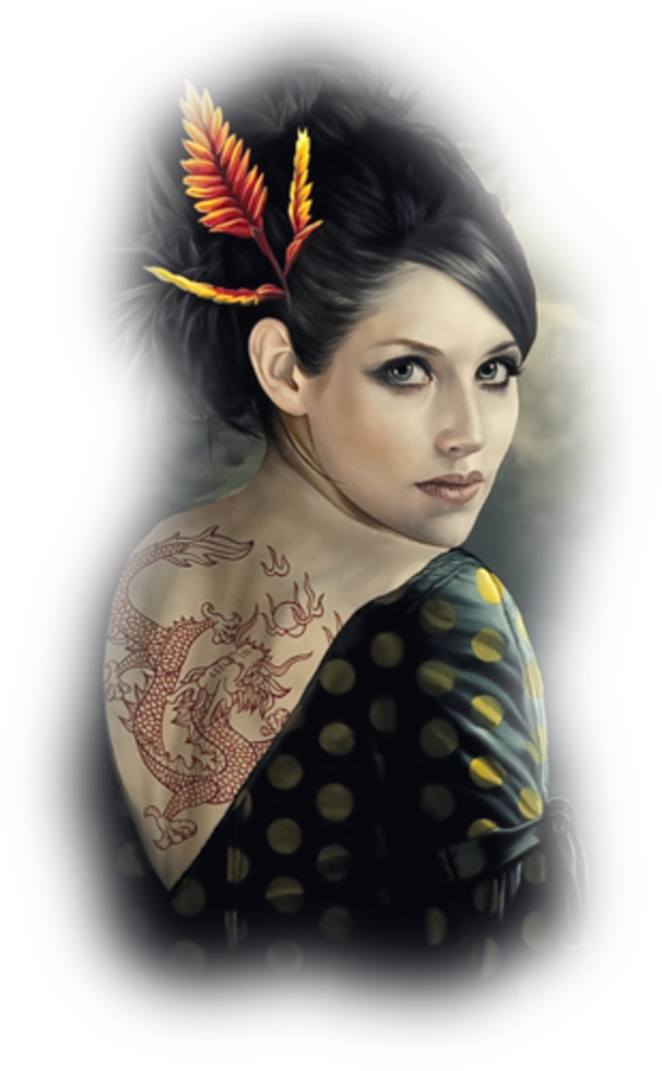 Png Kadın Resimleri,tubes Femmes, Temalar Için Bayan - Painting (606x980), Png Download