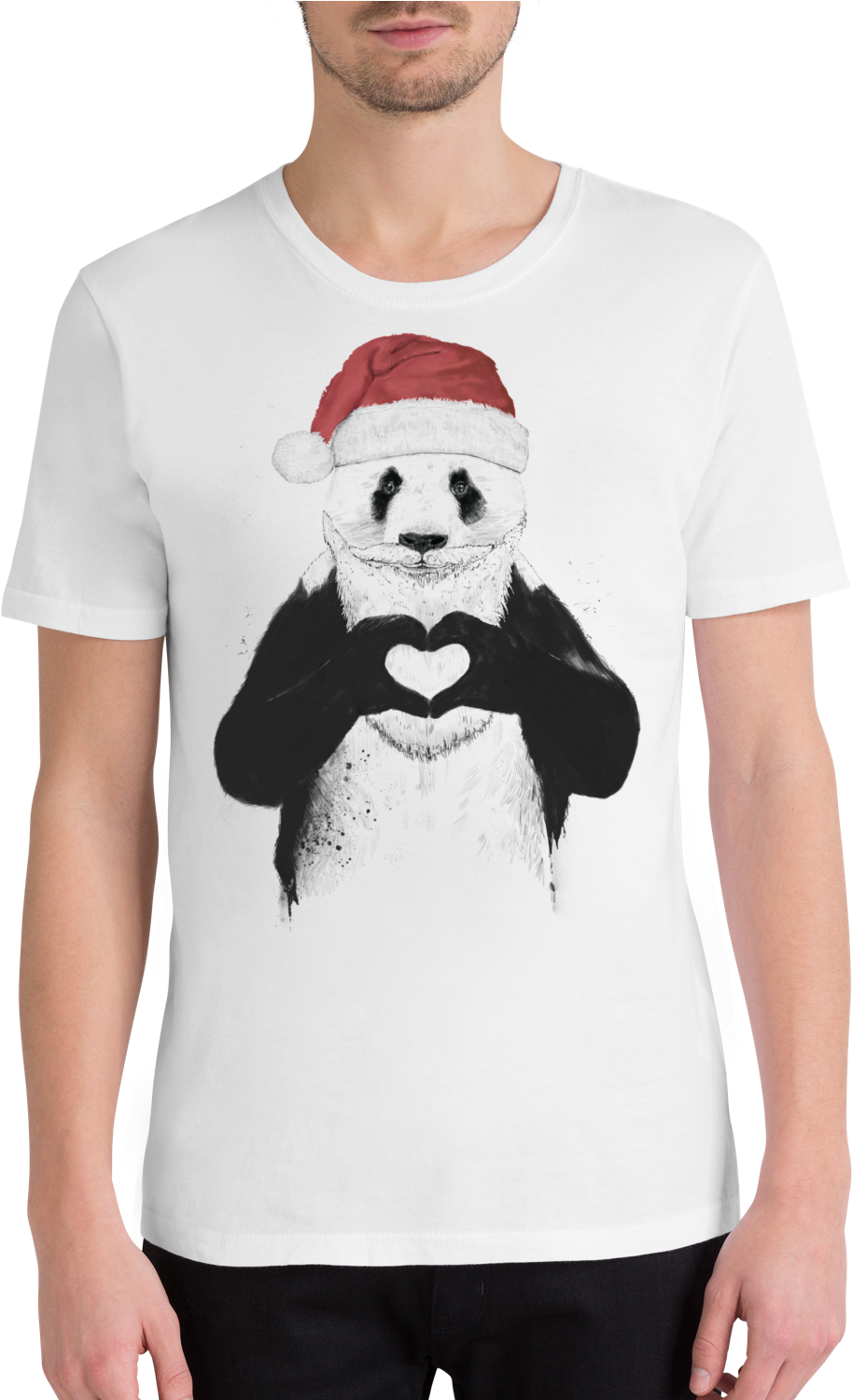 Santa Panda (1004x1500), Png Download