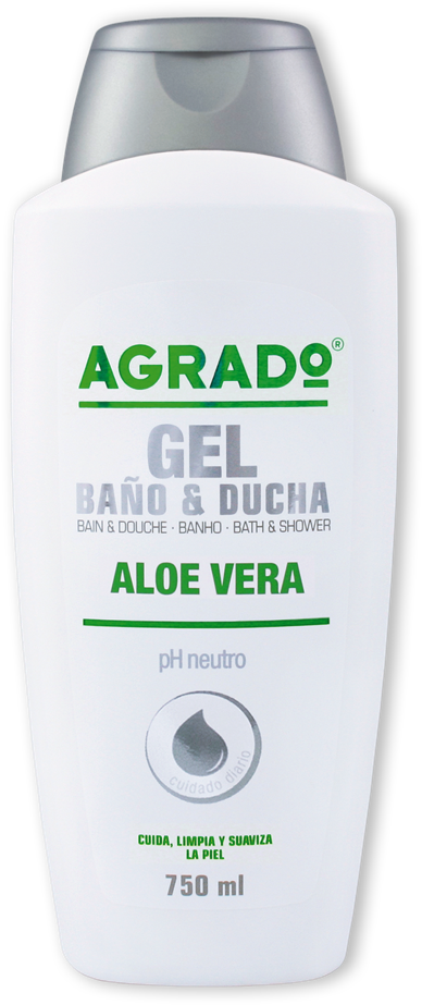 Gel Baño Y Ducha Aloe - Agrado Cosmetic Dermo Gel 750ml Shower 750 Ml (960x1266), Png Download