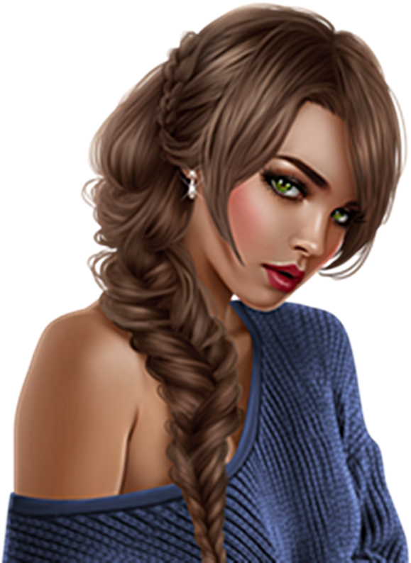 Des Tubes Et Des Fonds Pour Vos Créas - Girl (800x879), Png Download