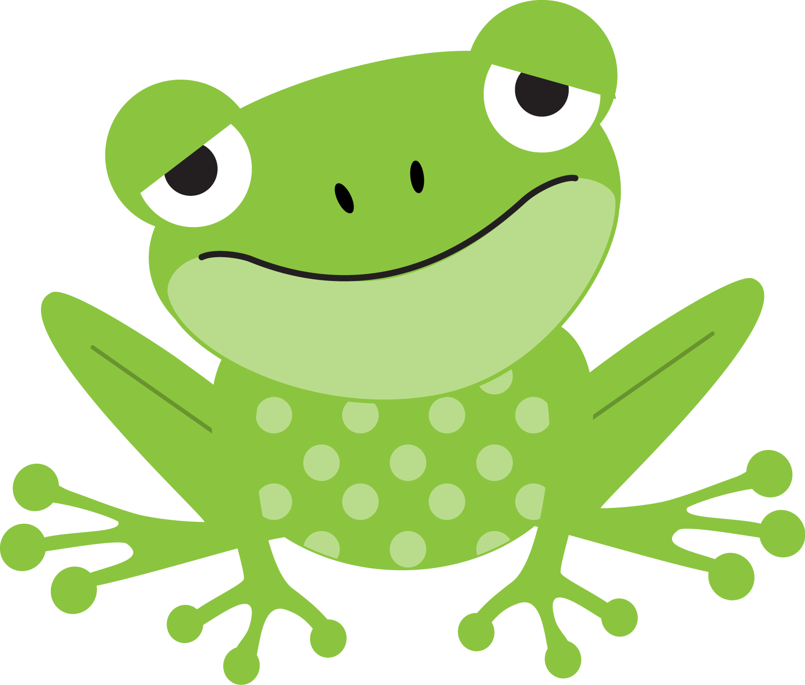 Cute Frog Clip Art (1628x1385), Png Download