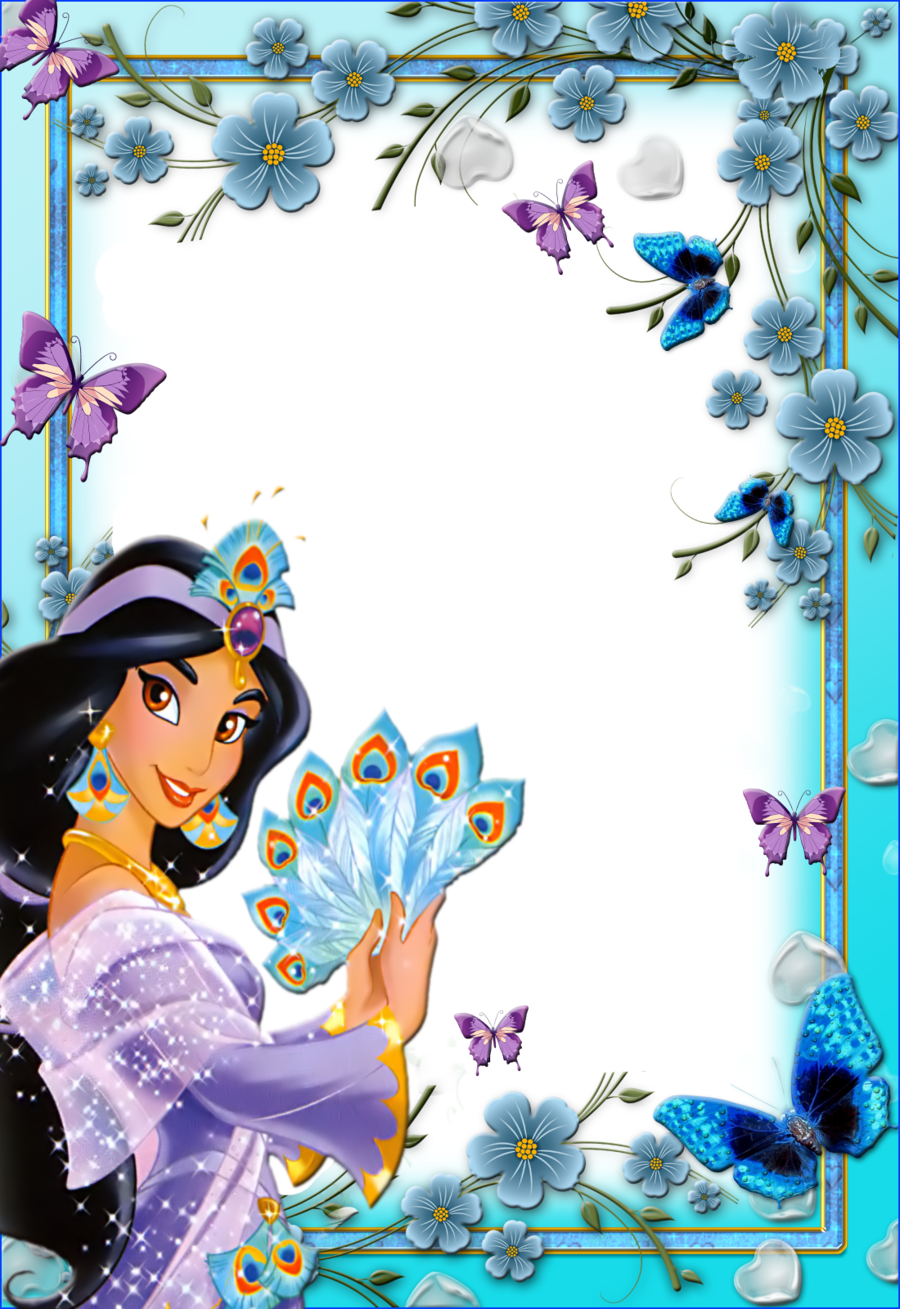 Download Disney Princess Jasmine Border Clipart Princess - Princess Jasmine Border (900x1309), Png Download