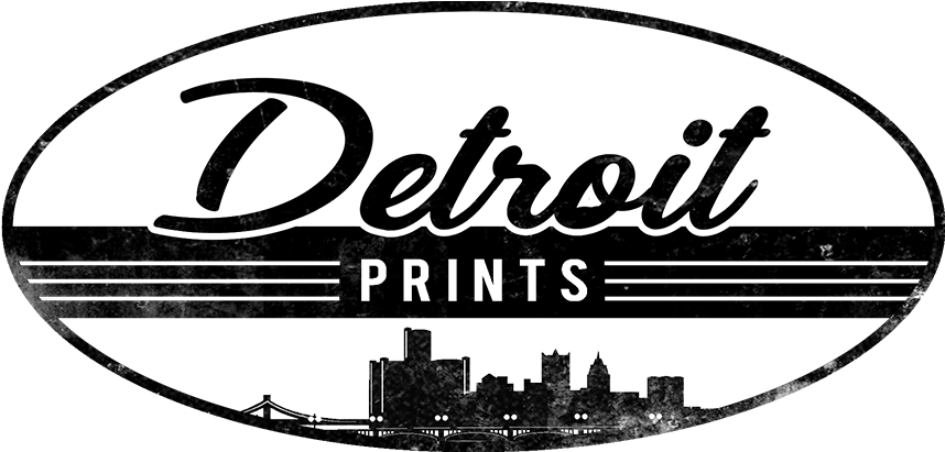 Detroit Prints - Detroit (892x445), Png Download