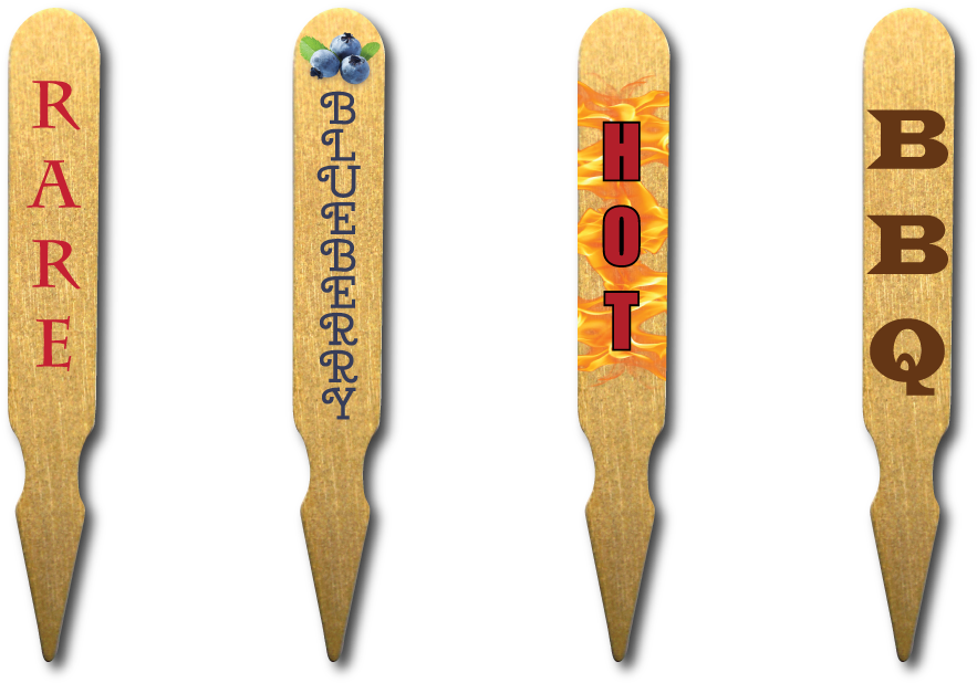 Custom Digitally Printed Steak Markers Flavor Label - Steak (1000x1000), Png Download