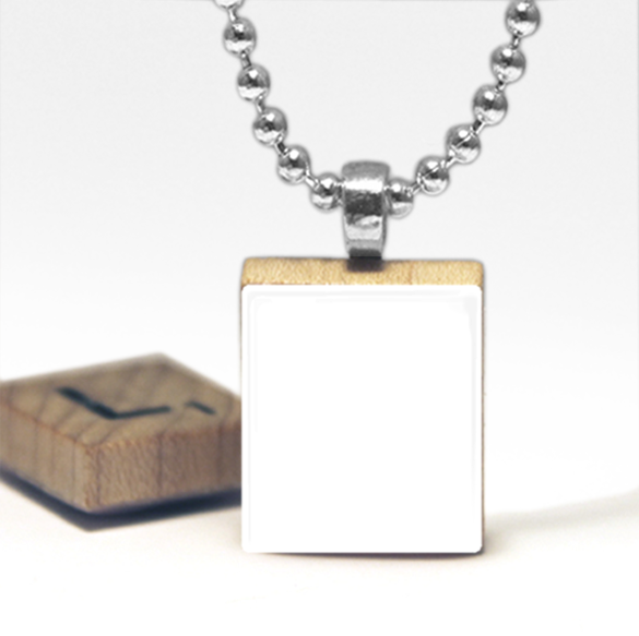 Digital Photo Template For Scrabble Tile Pendant - Mustache Scrabble Tile Pendant Necklace By Cheeky Monkey (585x583), Png Download