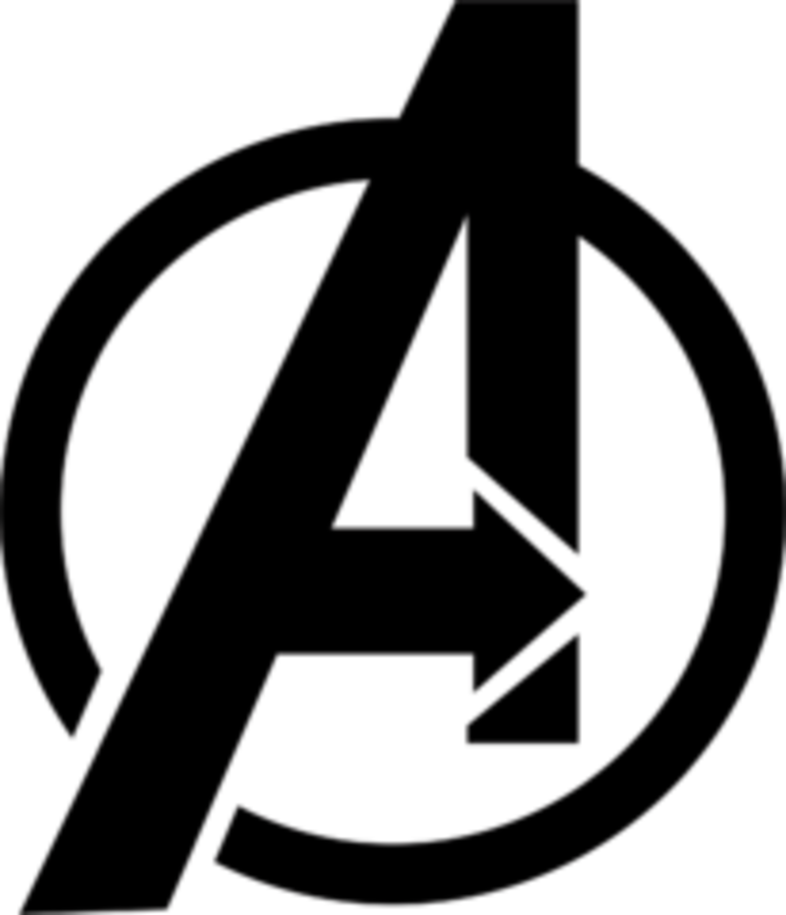 Super Hero Logos Black And White (1600x1864), Png Download