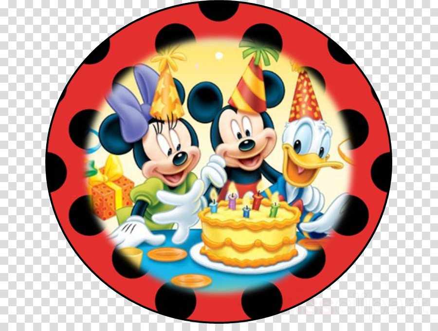 Mickey Mouse Happy Birthday Background Clipart Mickey - Kids Happy Birthday Background (900x680), Png Download