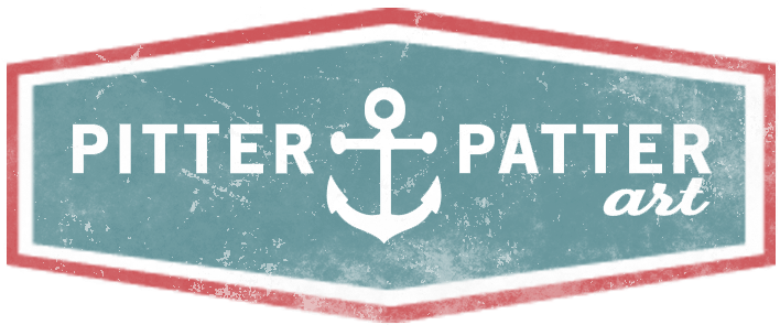 Pitter Patter Art - Sign (960x335), Png Download