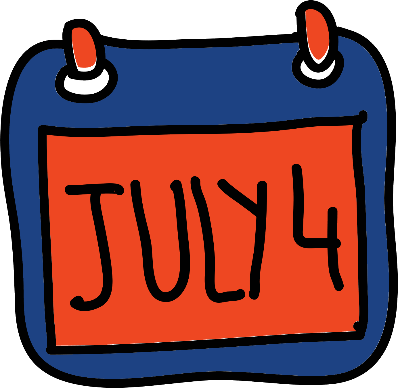 Independence Day Icon - 日历 可爱 (1600x1600), Png Download