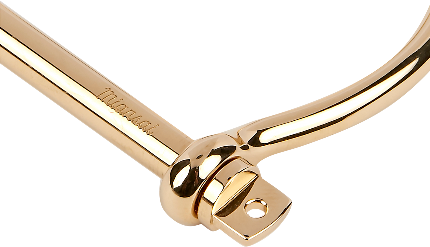 Gold Plated Screw Cuff - Wood (1440x1440), Png Download