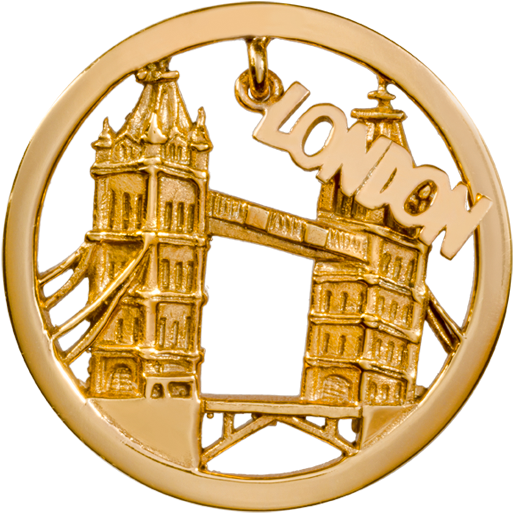 Nikki Lissoni London Dangle Medium Gold Plated Coin - Nikki Lissoni London Dangle - Medium Gold Plated Coin. (600x600), Png Download