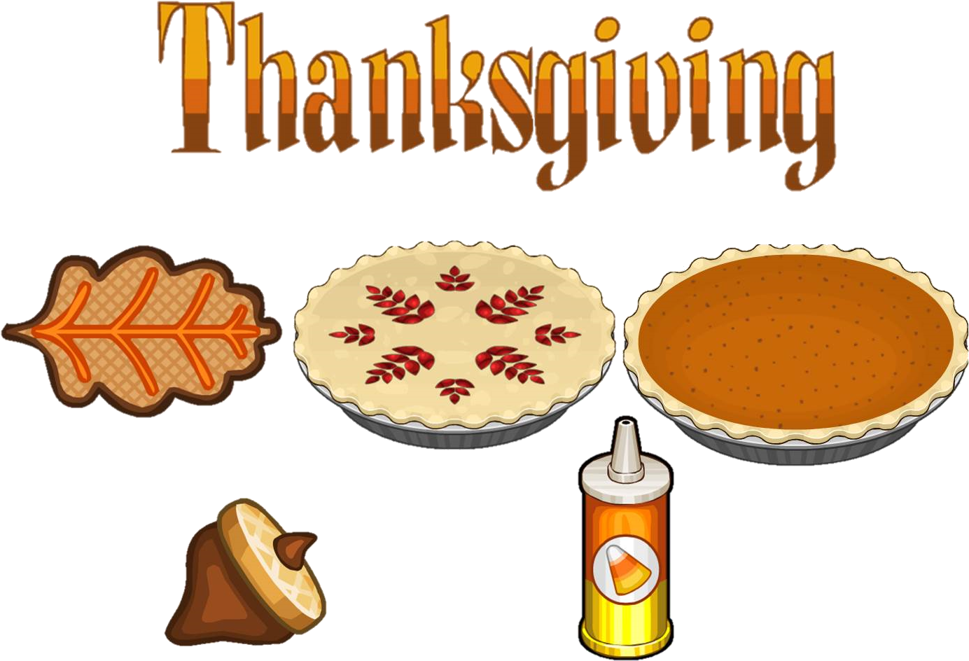 Thanksgiving Ingredients - Bakeria - Papa's Pastaria Holidays (1410x992), Png Download