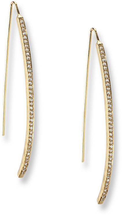 Nicole Barr Designs Gold Plated Sterling Silver Icicle - Earrings (800x800), Png Download