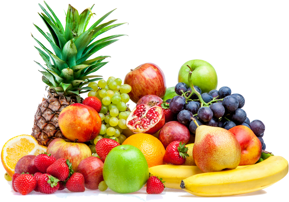 Kidney Complete Ingredients - Fruits With White Background (994x721), Png Download