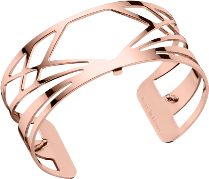 Les Georgettes Rose Gold Plated Bahia Bangle - Bracelet Les Georgettes Bahia Medium Finition Or Rose (960x960), Png Download