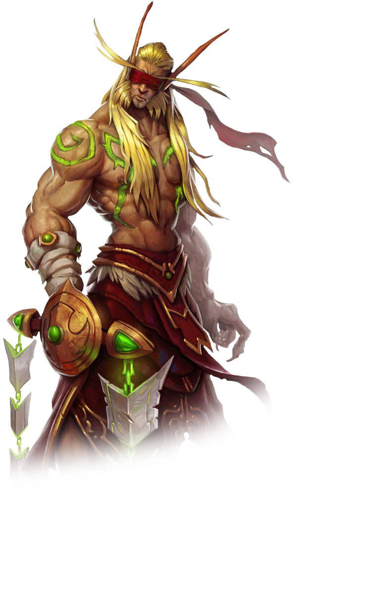 Demon Hunter V1 - Охотники На Демонов Вов (900x1300), Png Download