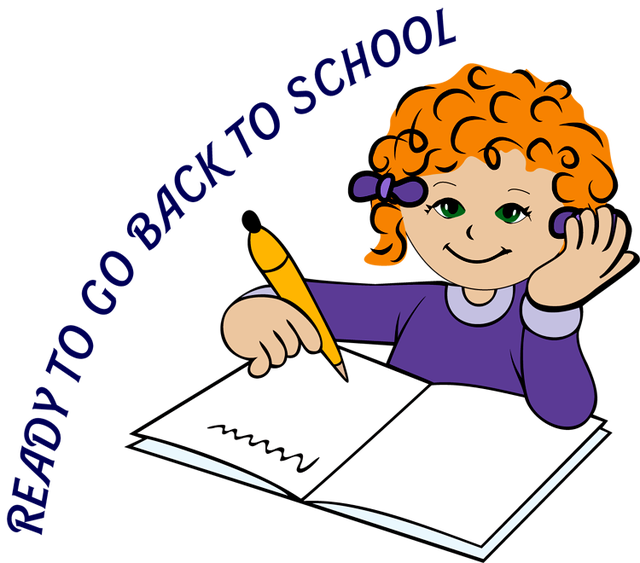 Children Writing Clipart Free Download Clip Art - Student Thinking Clipart (640x563), Png Download