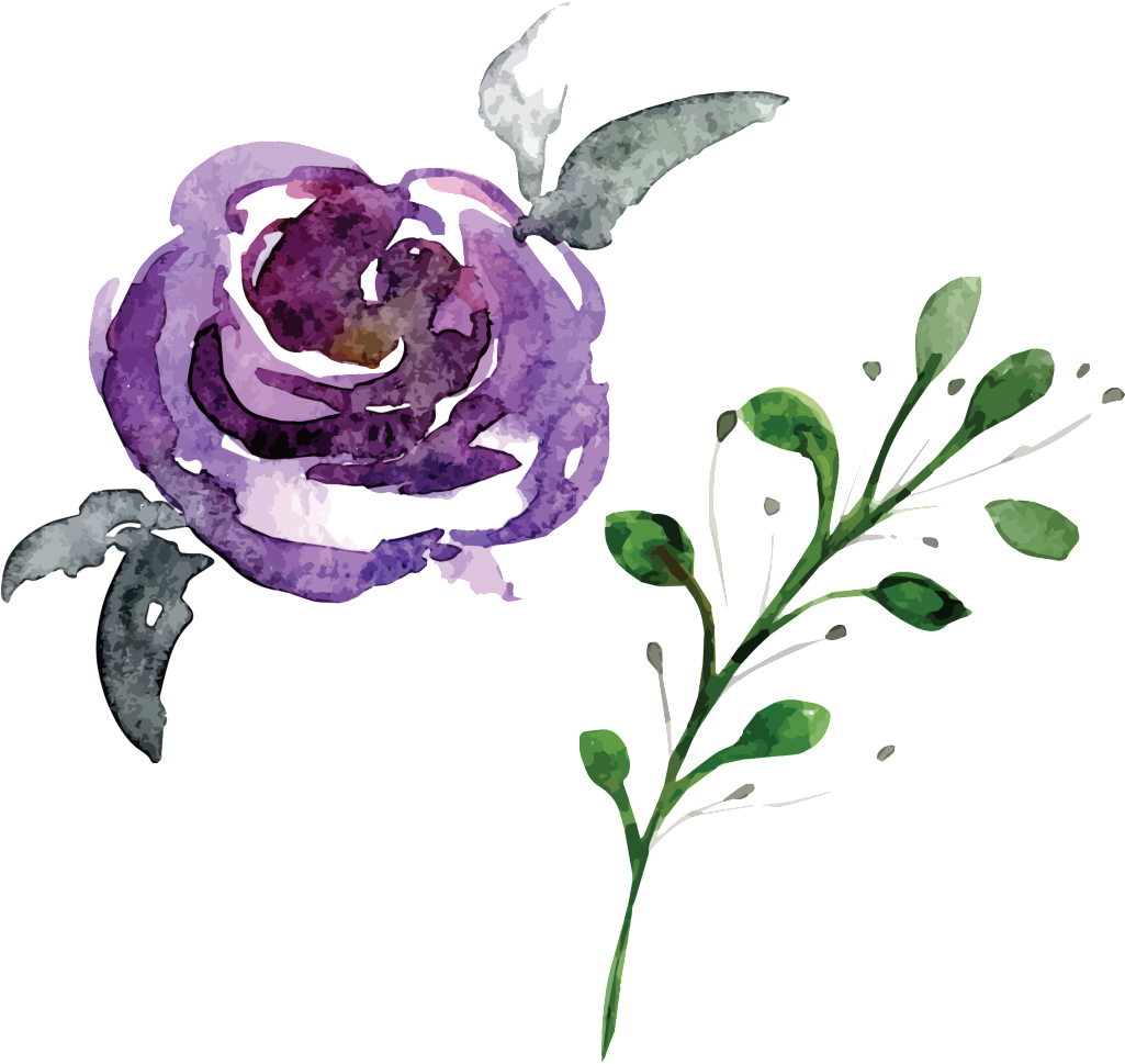 Hand Painted Flowers And Plants Hd Beautiful Illustration - Watercolor Crown Of Flower Png (1024x1024), Png Download