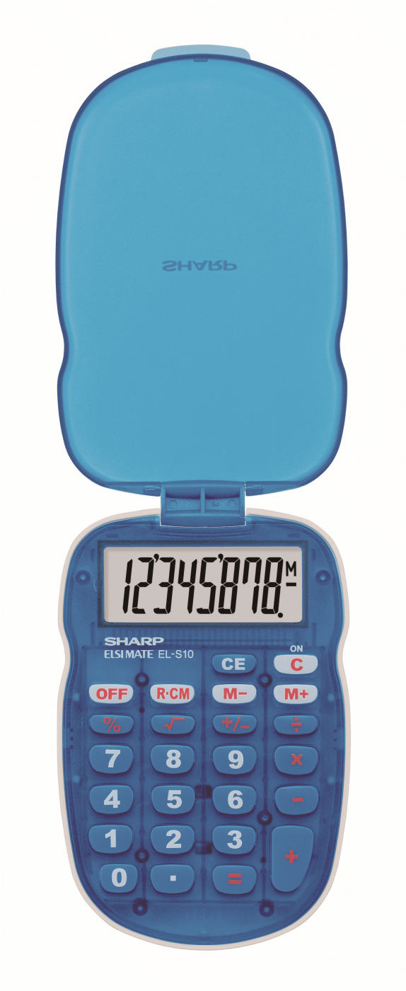 Sharp S10 -kids Calculator - Sharp Calculators Els10 Handheld Calculator (1400x1400), Png Download