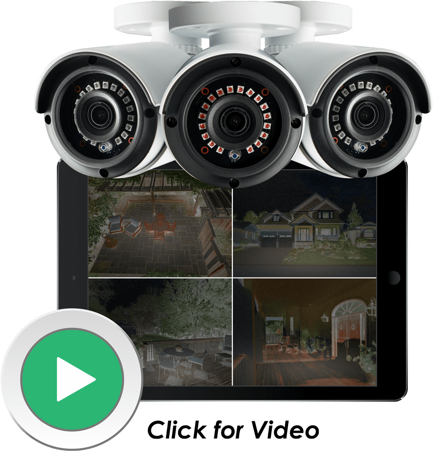 Best Color Night Vision Bullet Ip Camera - 4mp Hd Analog Camera With Night Vision Lorex Lab243b (1000x1041), Png Download