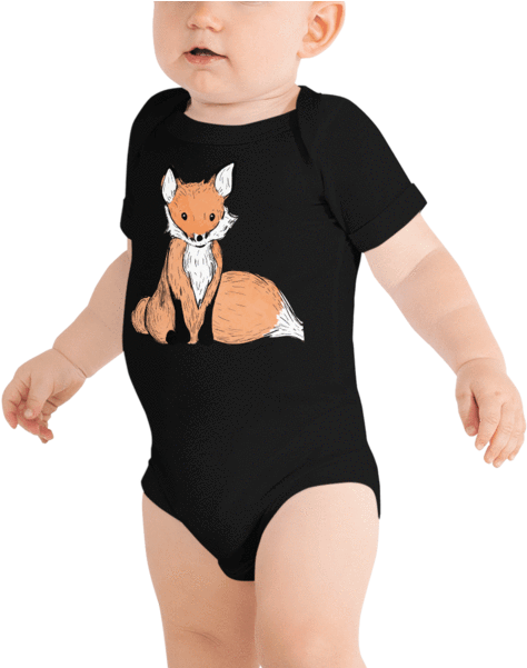 Fox Infant Tee - Infant Bodysuit (600x600), Png Download