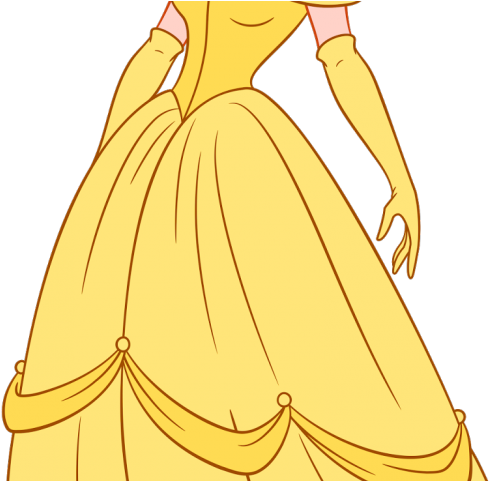 Yellow Dress Clipart Disney Princess Dress - Dress (640x480), Png Download