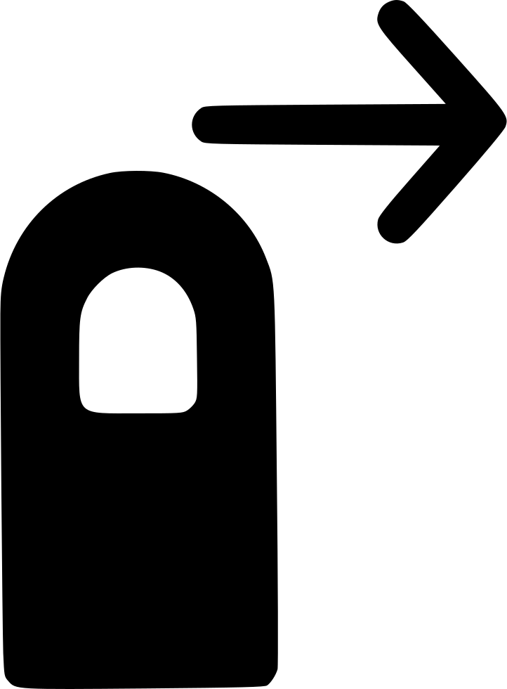 Touch Tap Finger Move Right Arrow Comments (722x980), Png Download