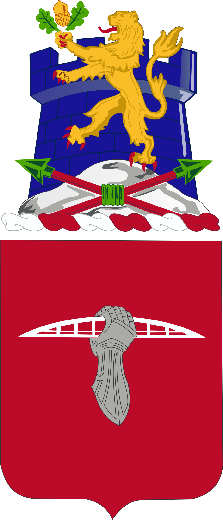 17th Eng Bn Coa - 17th Engineer Battalion (928x2163), Png Download