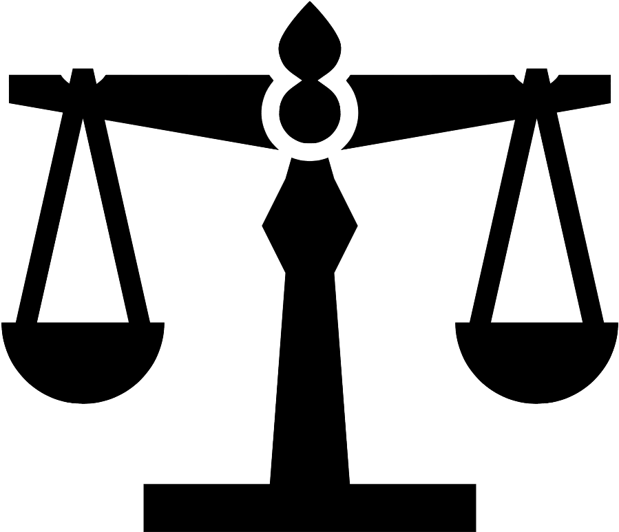 Legal, Regulatory, Compliance - Weighing Scale In Law (1000x872), Png Download