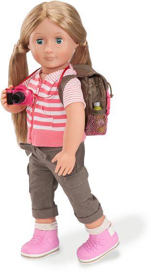 What A Trek Set - Coleman 18 Doll Camping (717x589), Png Download