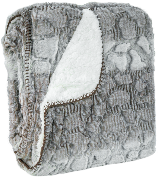 Ombre Sherpa Throw - Wool (600x600), Png Download