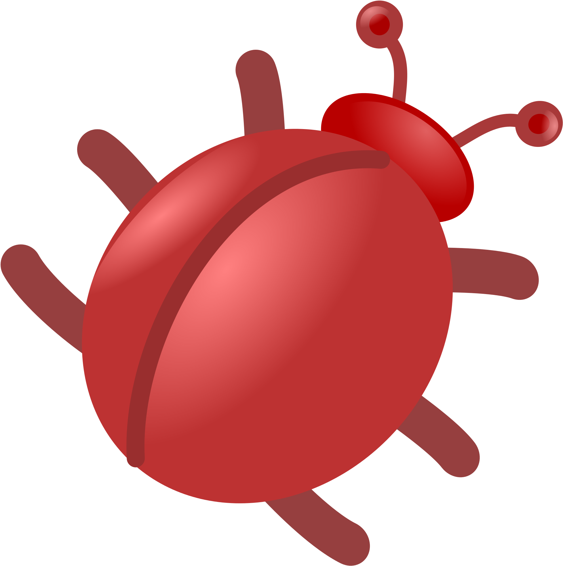 Open - Bug Red (2000x2004), Png Download