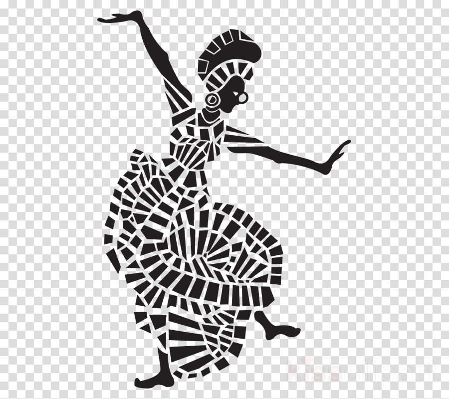 African Dance Silhouette Clipart African Dance - Dancing African People Silhouette (900x800), Png Download