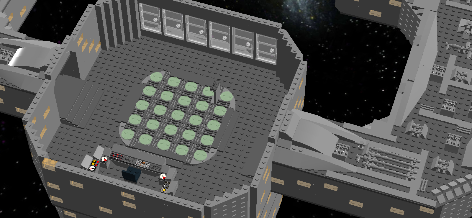 Free Lego Justice League Watchtower - Jla Watchtower Teleporter Room (1600x739), Png Download