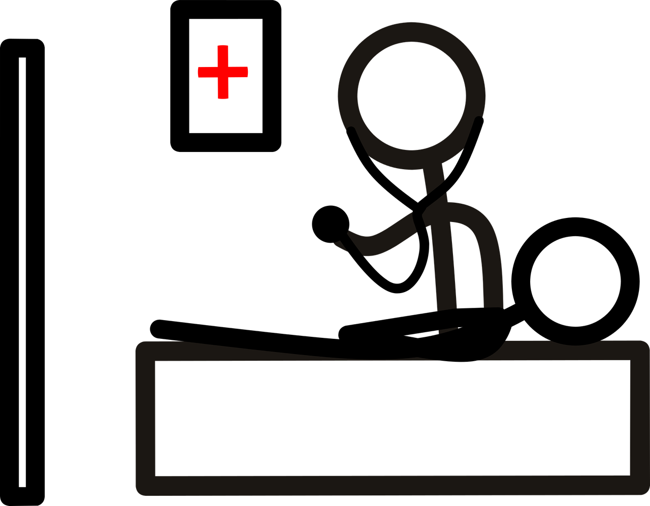 Up,checking,stick Man,free Vector - Paziente Png (1280x996), Png Download