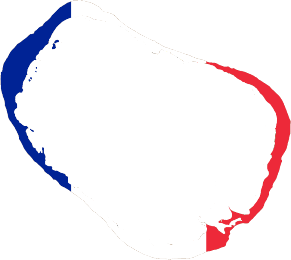 Flag Map Of Clipperton Island (1060x904), Png Download