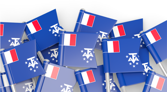 Flag Pin Backround - French Southern And Antarctic Lands (640x480), Png Download
