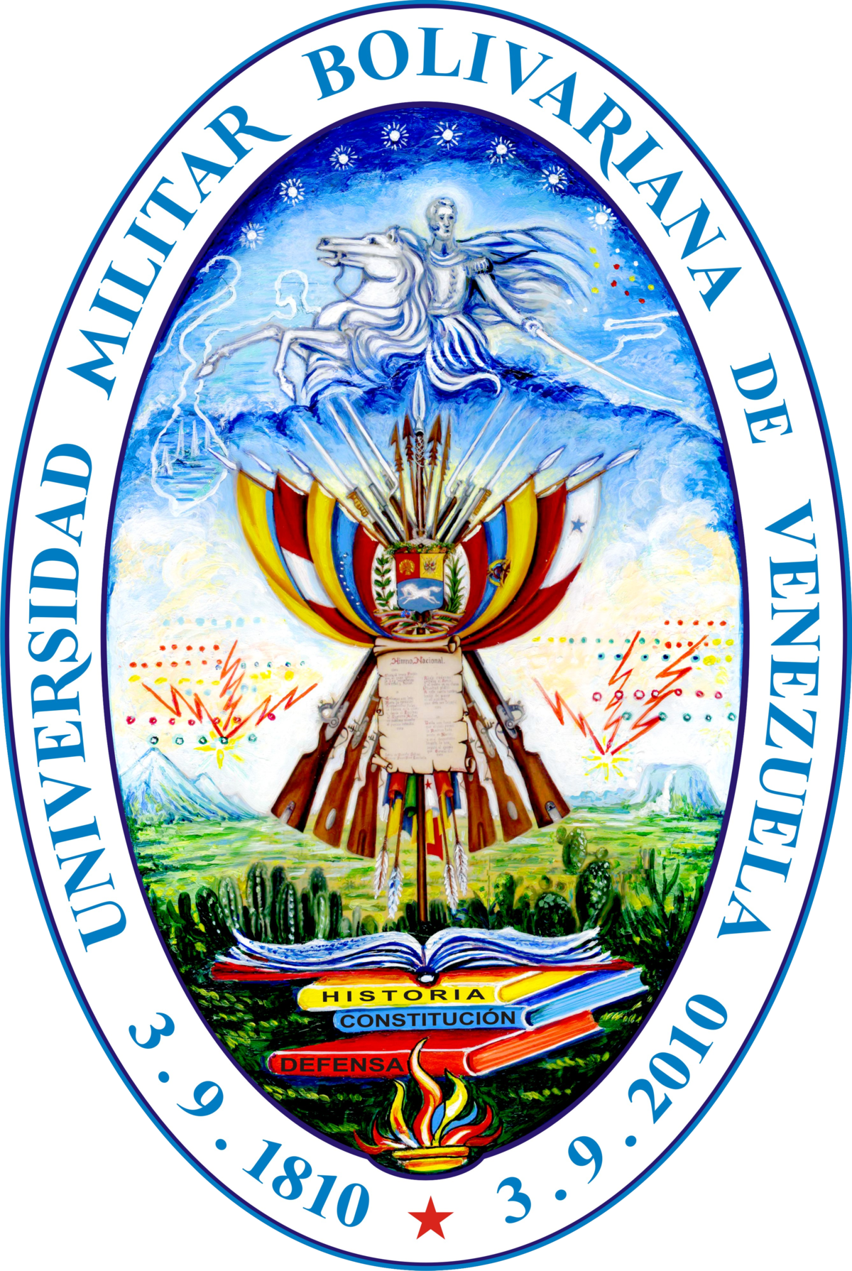 Escudo De La Universidad Militar Bolivariana (1200x1790), Png Download