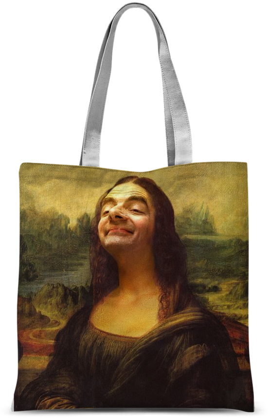 Mr Bean's Face On The Mona Lisa ﻿classic Sublimation - Leonardo Da Vinci Portrait Mona Lisa (900x900), Png Download