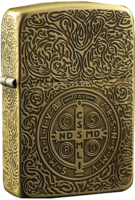 Download Pure Copper 1941 Fivesided Constantine Zippo PNG Image with